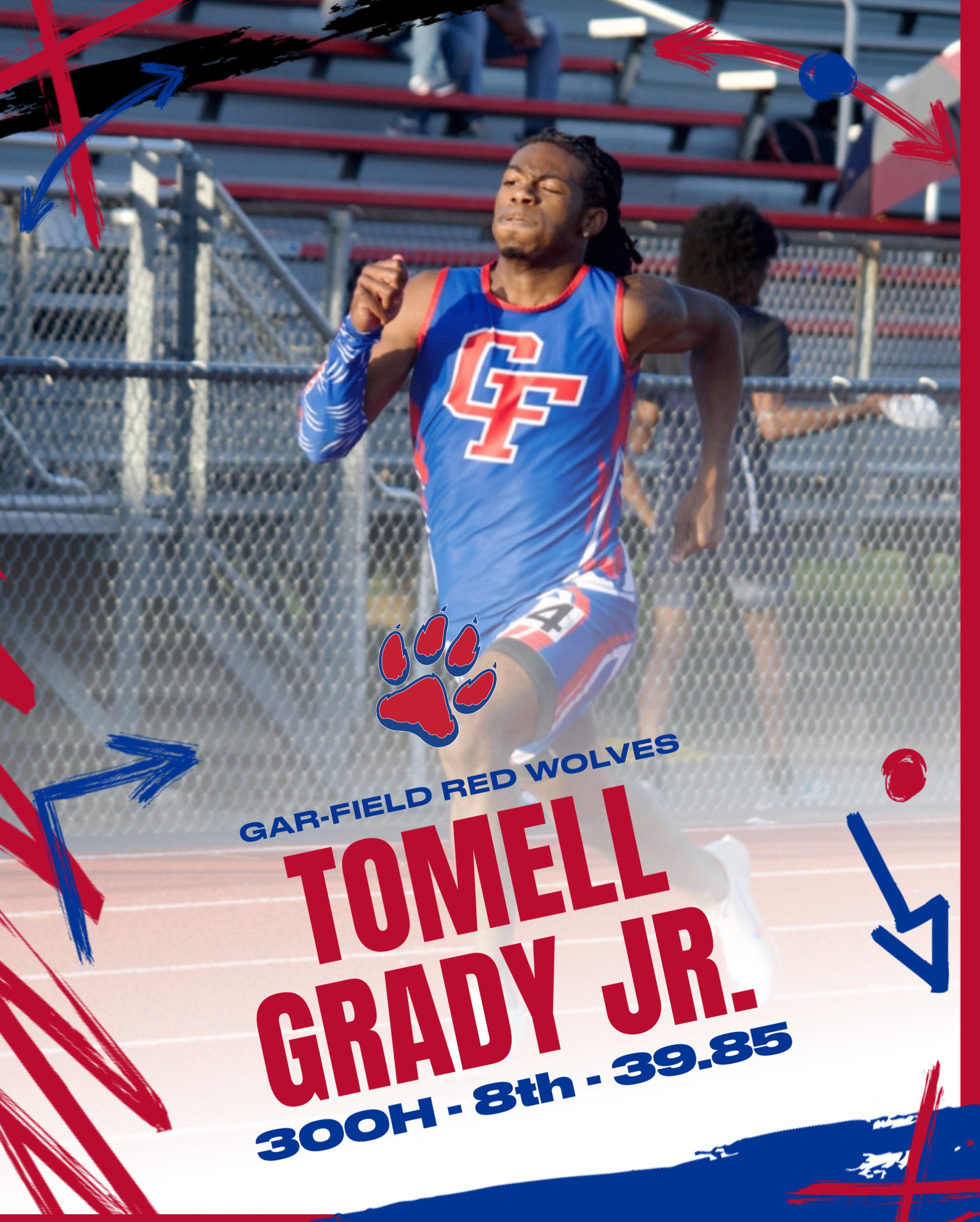 Graphic of Tomell Grady