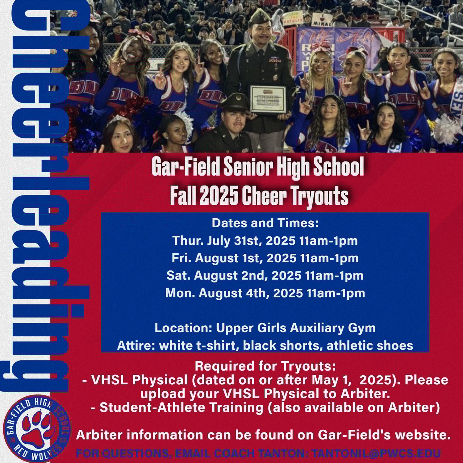 Cheer Tryout Flyer