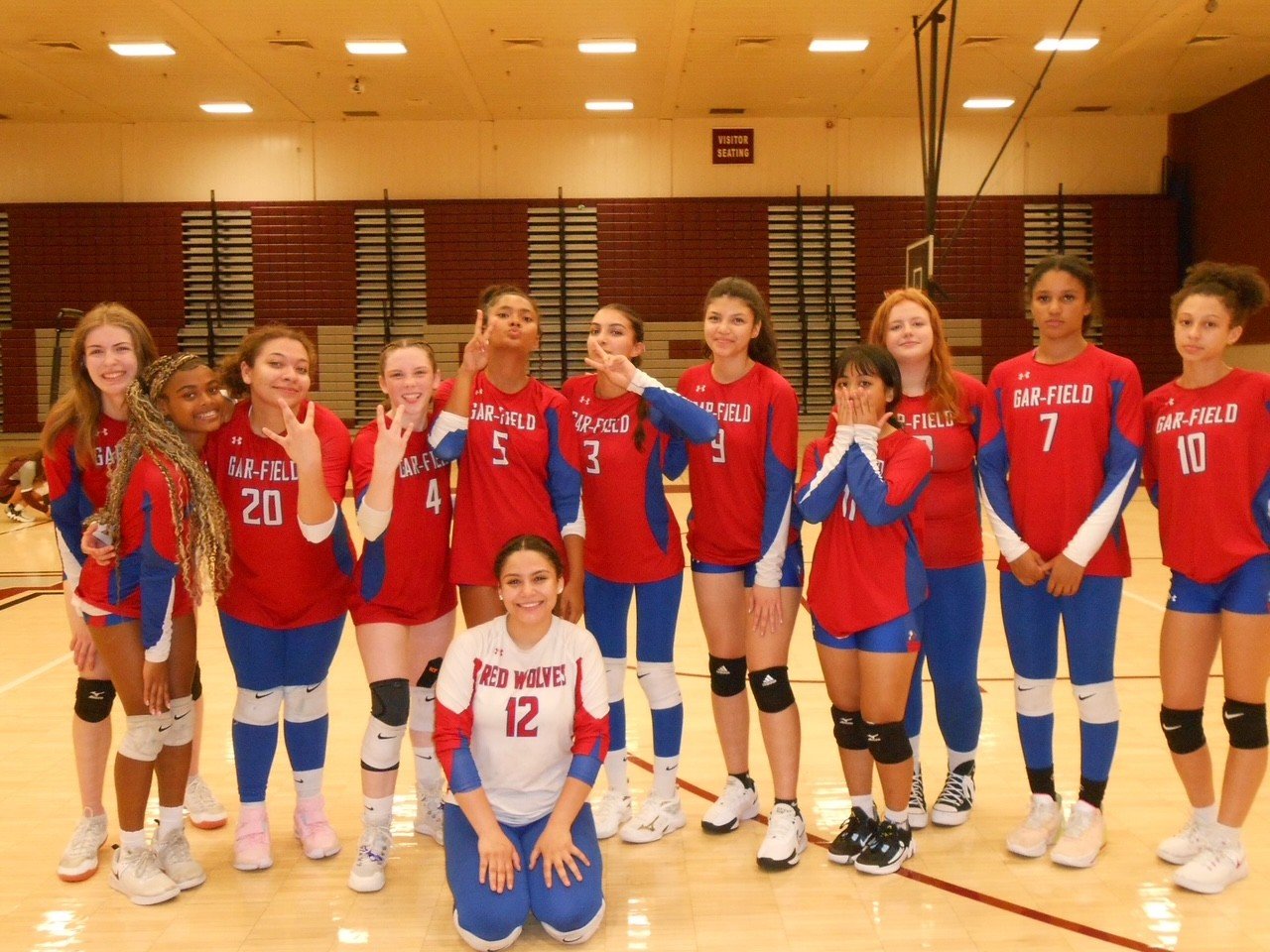 Team picture of the JV Volleyball team