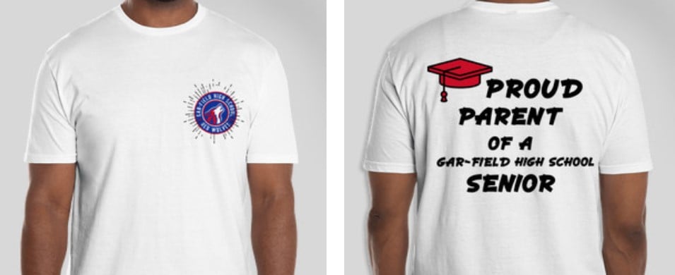 Senior parent t-shirt design